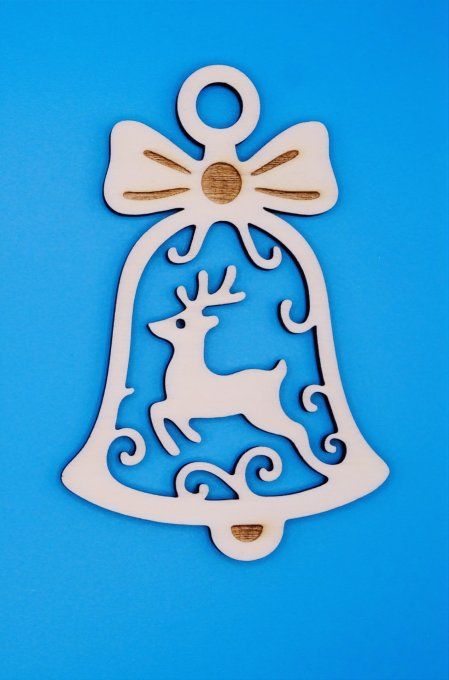 Cloche déco motif cerf 