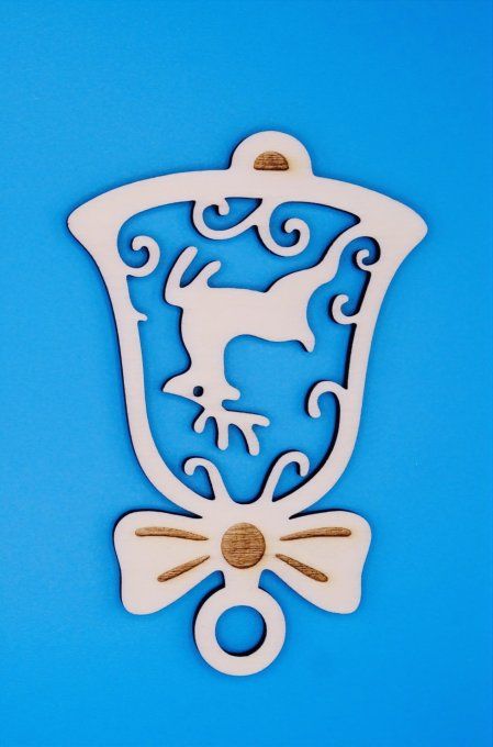 Cloche déco motif cerf 