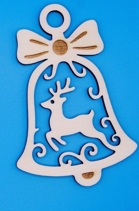 Cloche déco motif cerf 