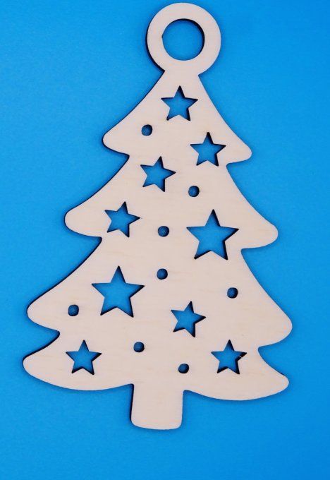 Déco de Noël forme sapin  9 étoiles