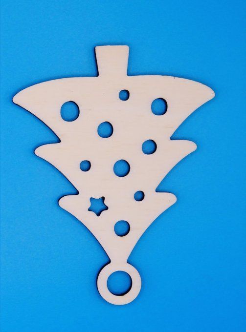 Déco de Noël forme sapin 