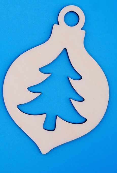 Déco à suspendre motif sapin 