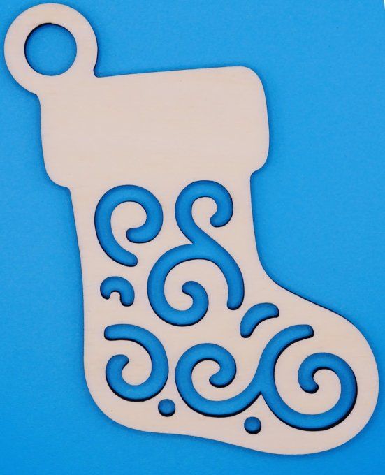 Déco de Noël forme botte