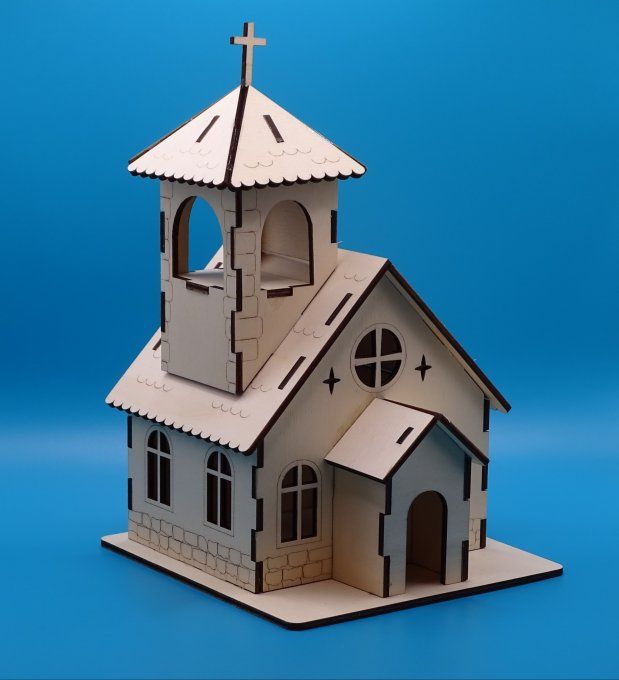 Mini Eglise décorative - Noël Fêtes