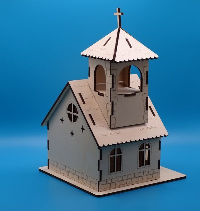 Mini Eglise décorative - Noël Fêtes